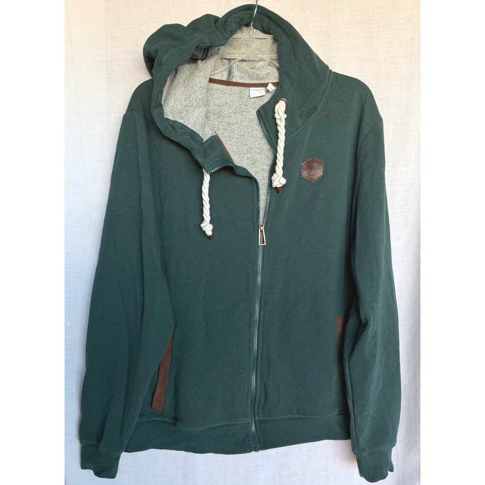 Cinch Western Cowgirl Ranchwear Layering Workwear Cozy Full Zip Hoodie Green XL